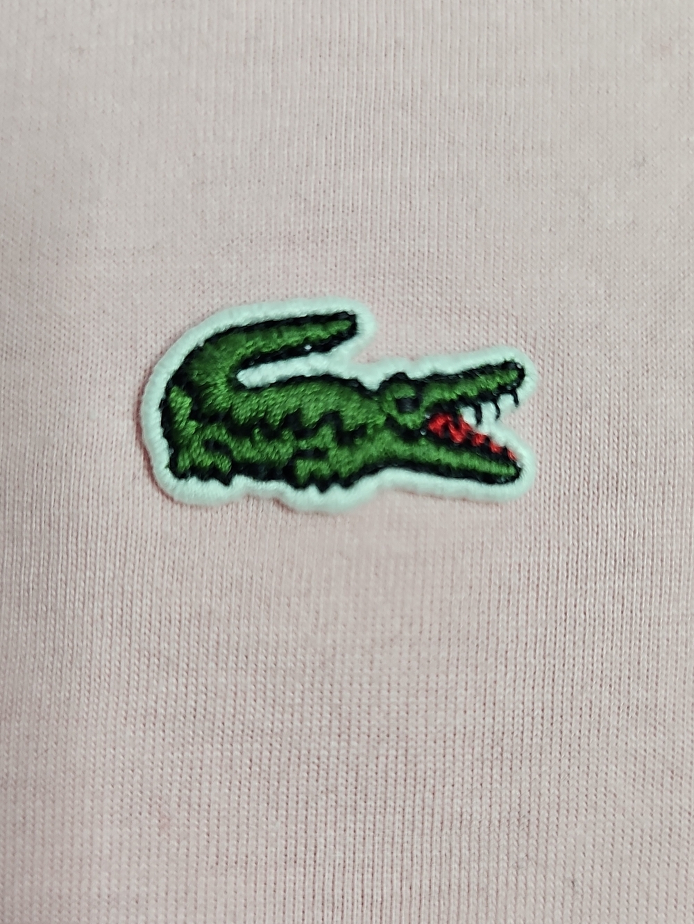 🐊Lacoste Light Pink Shortsleeve T-Shirt. Women's Size: Medium. Regular Fit. - Picture 8 of 12